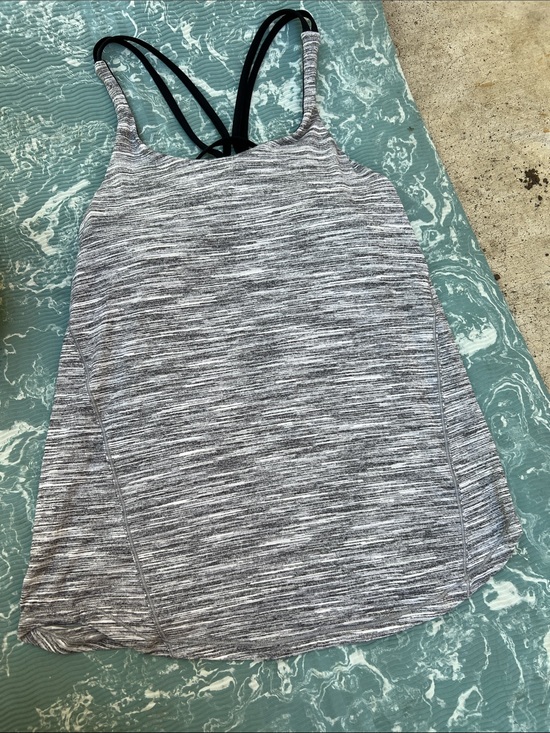 lululemon athletica Tops - Lululemon Gray Heather Strappy Athletic Tank Top